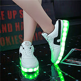 Wholesale Men adult Fashion Led Luminous Shoes 2016 Top Quality LED Lights USB charging Colorful Shoes Lovers Casual Flash Shoes