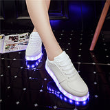 2016 LED Light Up Unisex Chaussures Lumineuse Zapatos Schoenen White Black schuhe luminous Femme Adults Couples Casual Shoes Men
